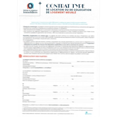 Bail location / colocation de logement meublé