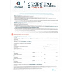 Bail de location / colocation de logement vide – lot de 2